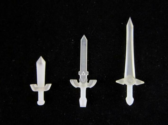 Time Sword Pack 3d printed Frosted Ultra Detail