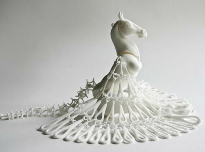 Horse Marionette Sculpture_POLYGONENFILE 3d printed The Horse Marionette from the side