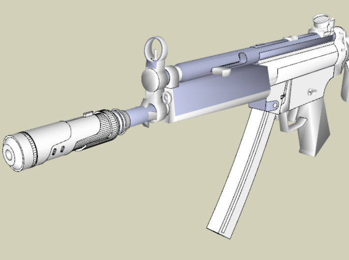 Vanquish Sniper Airsoft Silencer (14mm Self-Cuttin 3d printed 