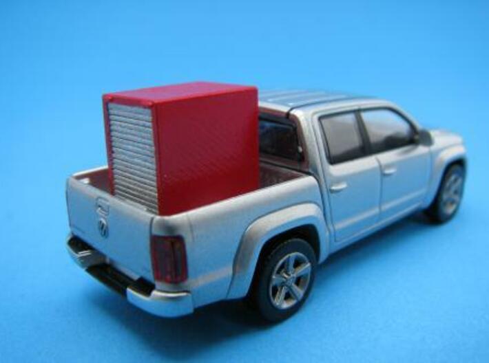HO/1:87 Fire extinguisher container kit 3d printed Diorama example with wiking VW Amarok (car modell not included)