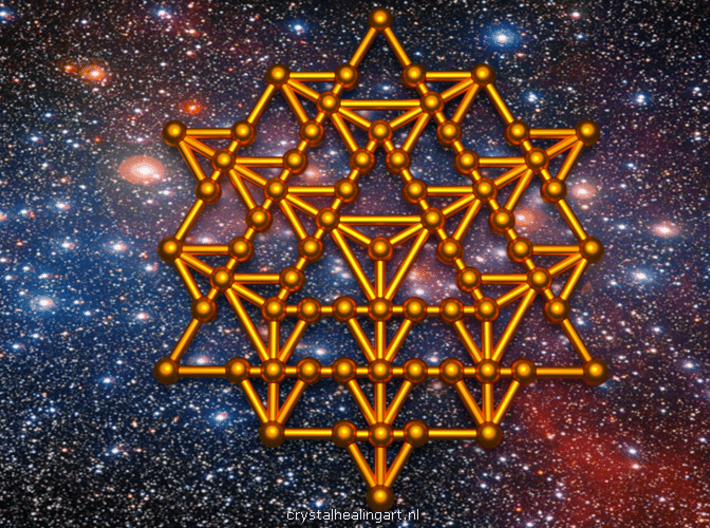 64 Tetrahedron Grid 3d printed Artist impression of the 64 tetrahedron grid