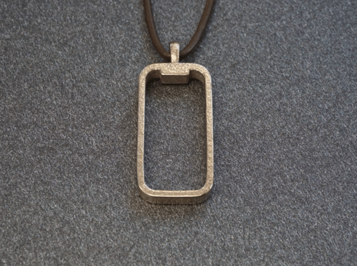 'Embrace The Notch' Phone Pendant / Keychain 3d printed