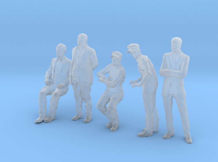 HO figures 5 Pack Abe, Albert, Pippin and JFK 3d printed