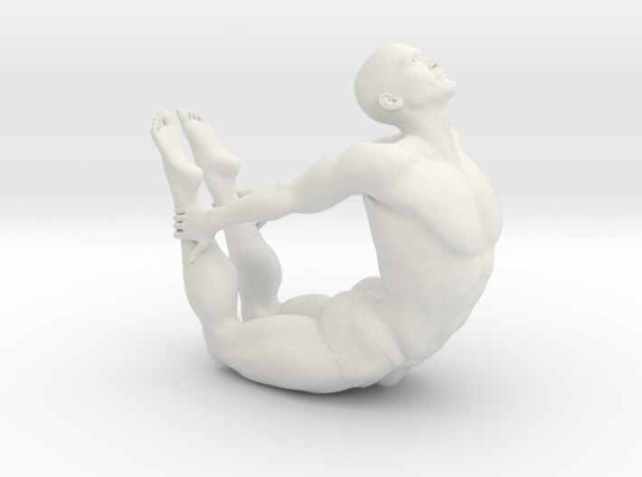 Male yoga pose 017 3d printed 