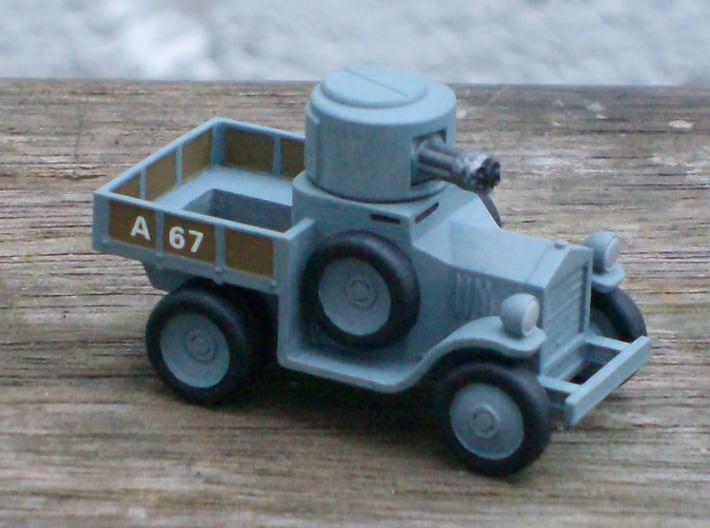 Armoured Car for Car Wars etc. 1/64 scale. 3d printed 