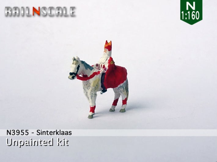 Sinterklaas (N 1:160) 3d printed 