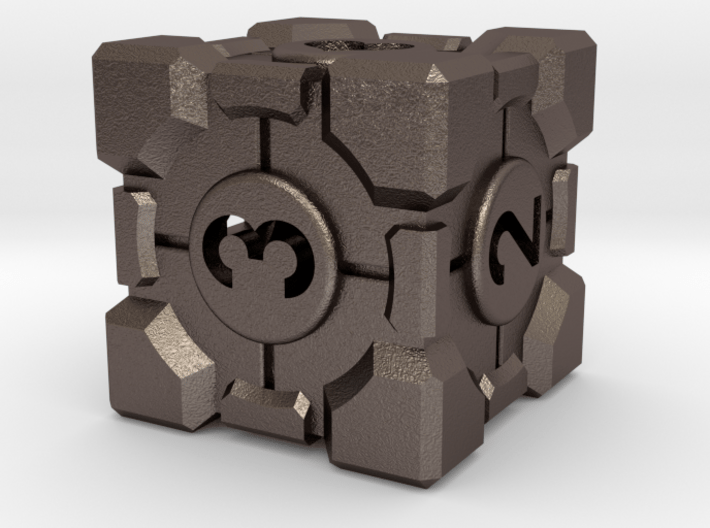 Companion Cube D6 - Portal Dice 3d printed 