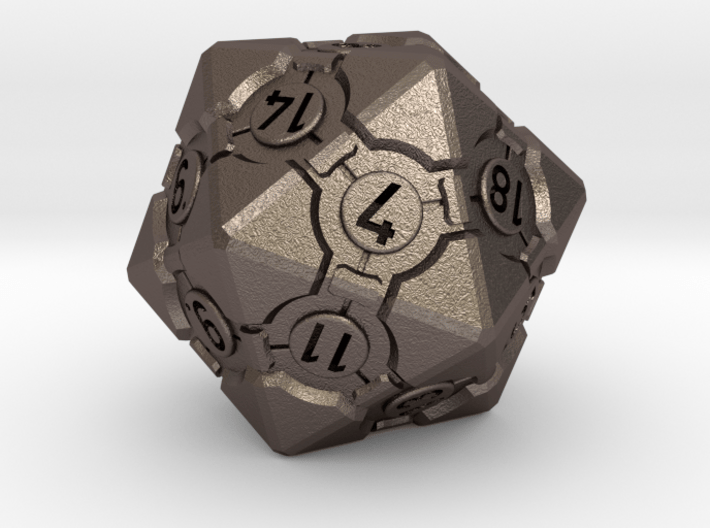 Companion Cube D20 - Portal Dice 3d printed 