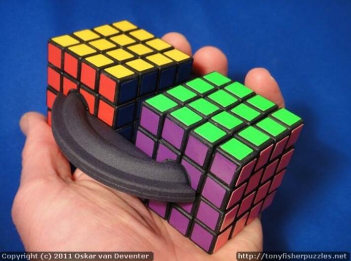 Cubes on a Disk 3d printed Held by Tony Fisher