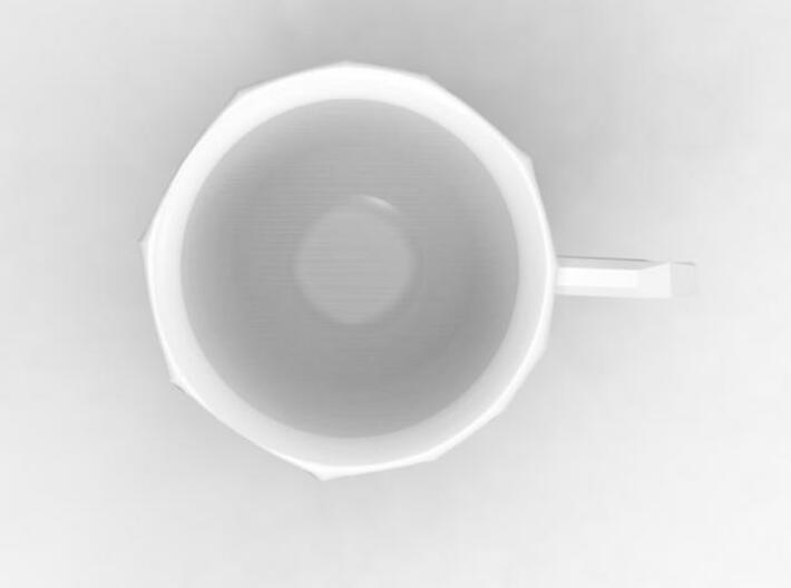 one cup a day | Day 09: Low Resolution Coffee Cup 3d printed top view