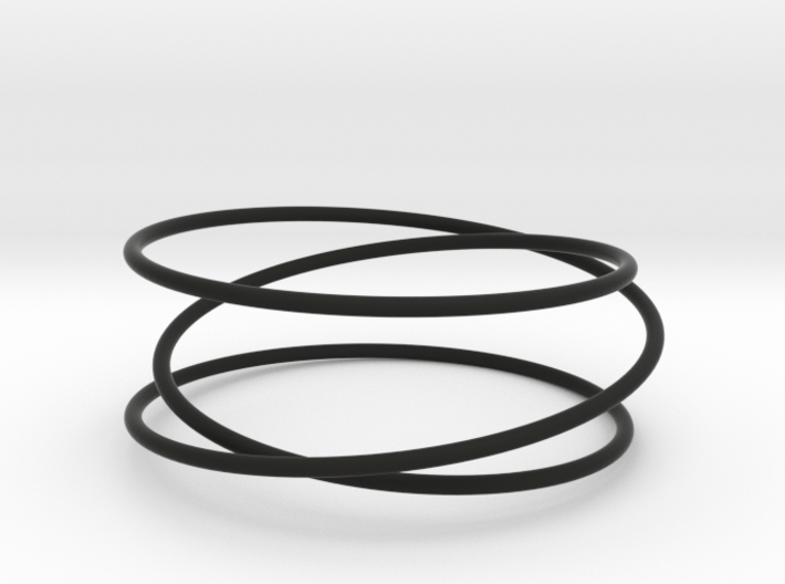 Triple Wrap Bracelet 3d printed 