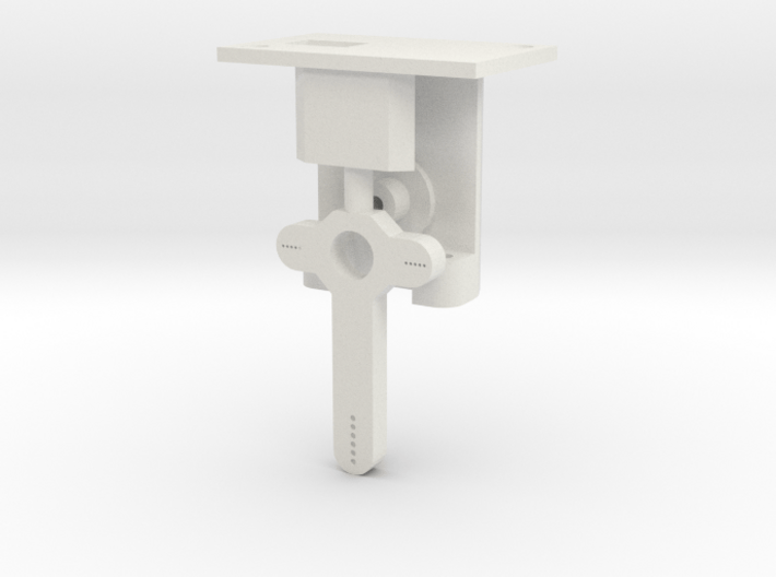 HO Steel Post Single Mech - FUD Base & Details 3d printed 
