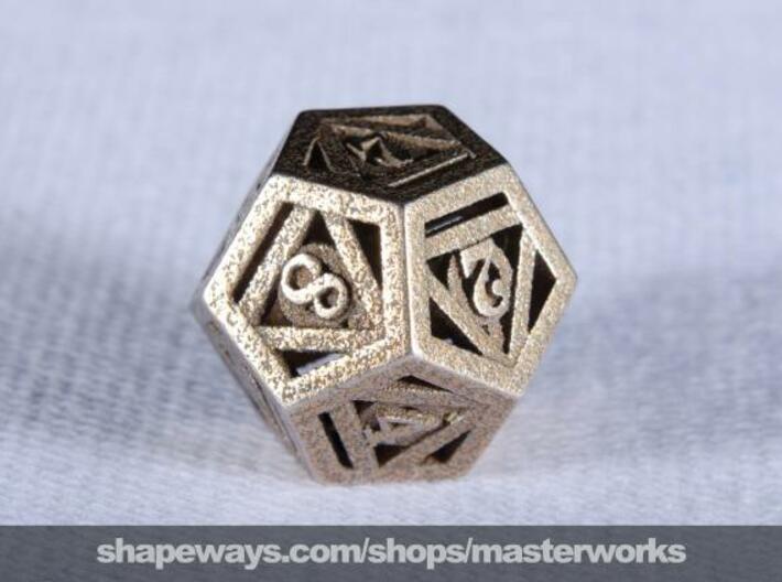 Deathly Hallows d12 3d printed Stainless Steel