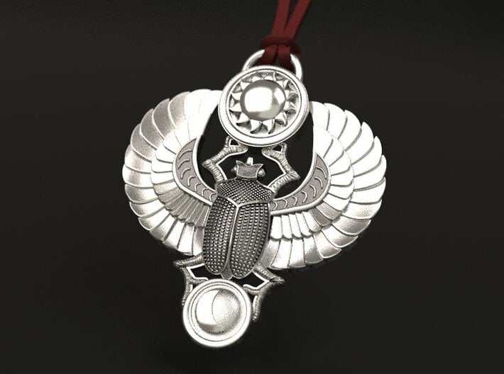 Winged Scarab  pendant Classic 3d printed 