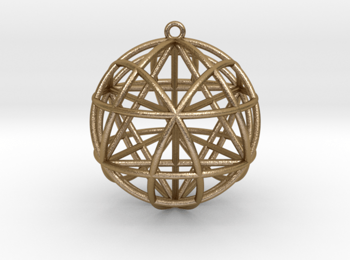 Star Tetrasphere w/nested Star Tetrahedron 1.7&quot; 3d printed