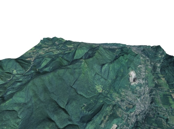 Mount Greylock Map: 6" 3d printed 