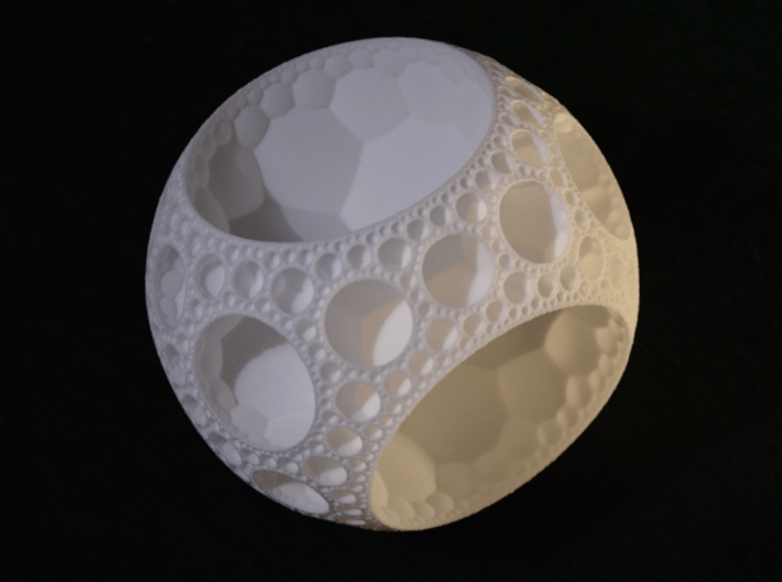 {7,3,3} Hyperbolic Honeycomb 3d printed