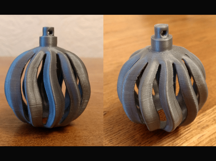 Christmas Bauble Wavy 3d printed 