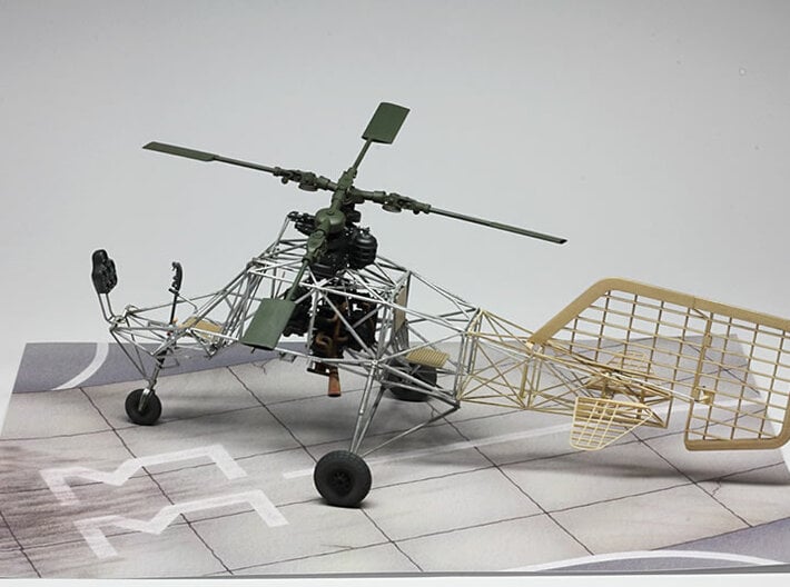 1/18 scale Flettner Fl-282 V21 Kolibri cutaway kit 3d printed 