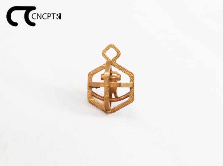 Concept R Caged Bird Charm 3d printed 