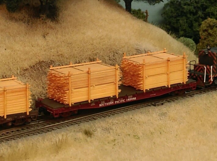 2 PLYWOOD LOADS FOR AMERICAN FLYER S SCALE FLAT CARS 
