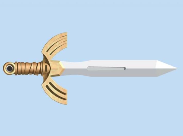 Seashell Sword 3d printed Render