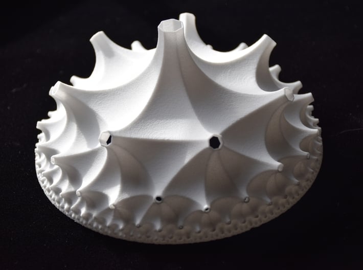 Cell of a {3,7,3} Honeycomb 3d printed 