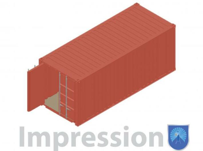 20ft shipping container 3d printed Impression of a shipping container type A