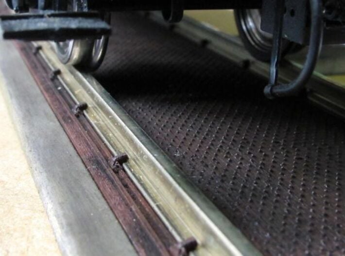  Gleiswaage Spur Null Stahlteil (Bauteil 1/2) 3d printed Kleineisen passend zum Lenzprofil