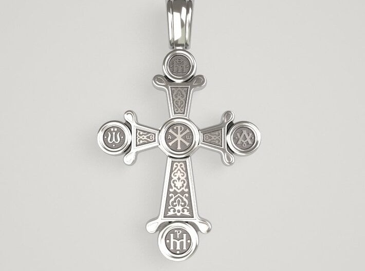 Crisma ortodox cross 3d printed 