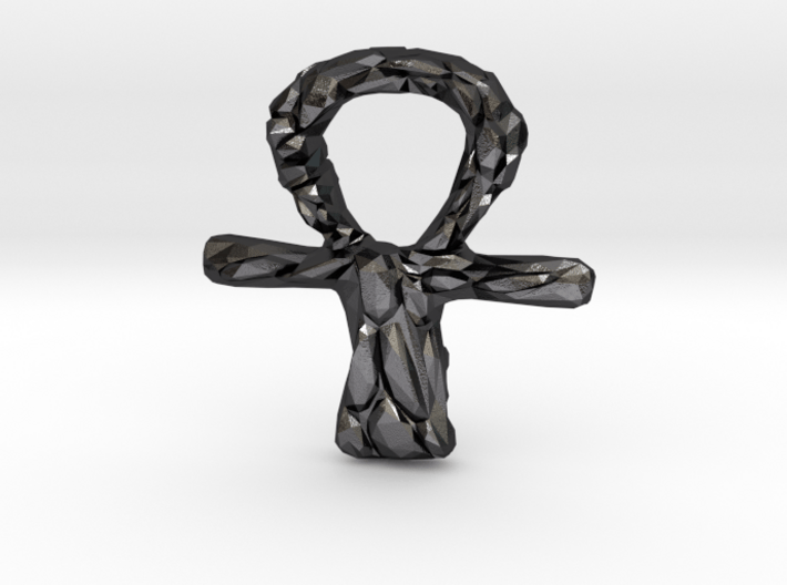 Ankh with Pebble Finish 3d printed 