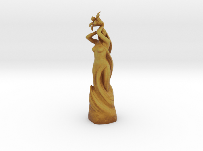 Dibella Golden Statue 3d printed