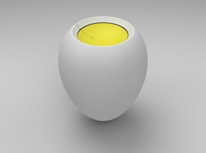 breakfast-egg 3d printed Closed