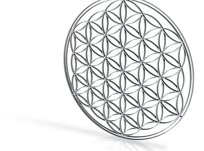 Flower of life table mat 180x3mm 7x0.1inch 3d printed 