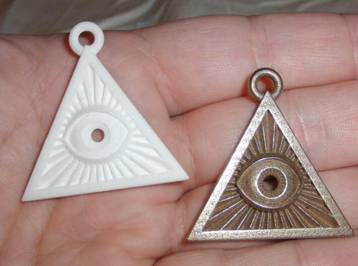 Illuminati -Pendant v1a 3d printed