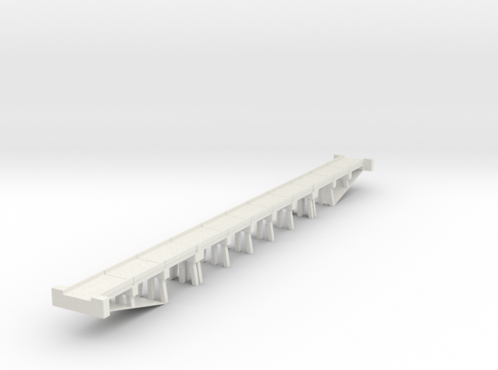 Bridge Concrete N scale 3d printed 