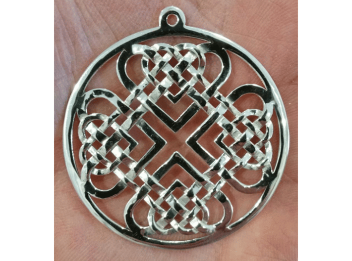 Celtic Hearts 3d printed 