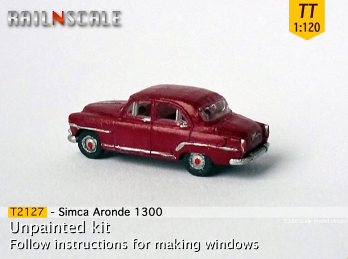 Simca Aronde 1300 (TT 1:120) 3d printed 
