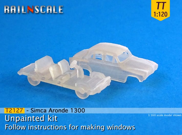 Simca Aronde 1300 (TT 1:120) 3d printed 
