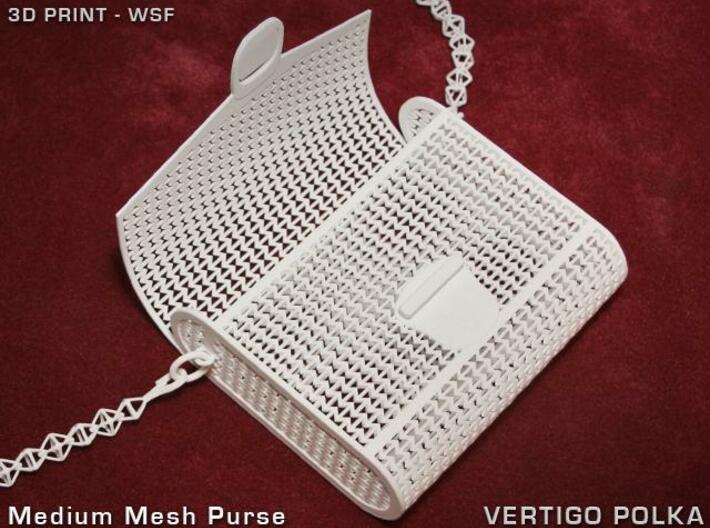 Medium Mesh Purse 3d printed Medium Mesh Purse - opened