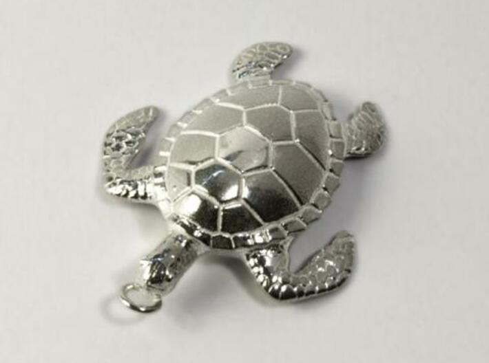 Pendant Turtle01 3d printed