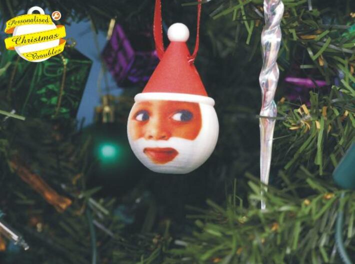 Father Christmas Bauble (Personalize) 3D printed 3d printed Ho Ho Ho