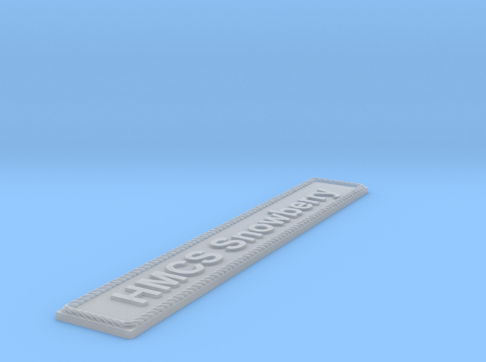 Nameplate HMCS Snowberry 3d printed 