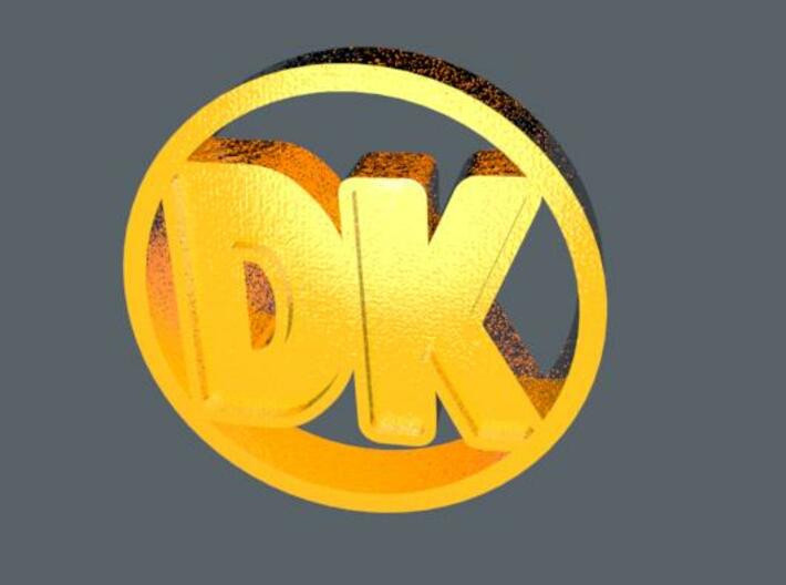 DK Coin 3d printed This was the best &quot;gold&quot; texture I could do. It might look like this.