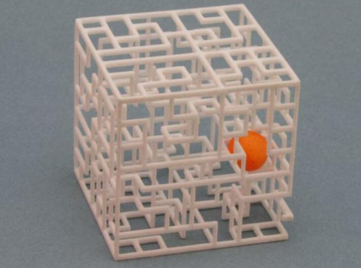 Maze Mix-pack 1 – 555, 666, 777 3d printed Ball inside maze
