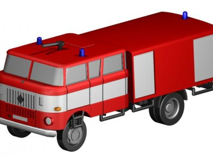 W50 Feuerwehr / Fire truck (Z-Scale 1/220) 3d printed 