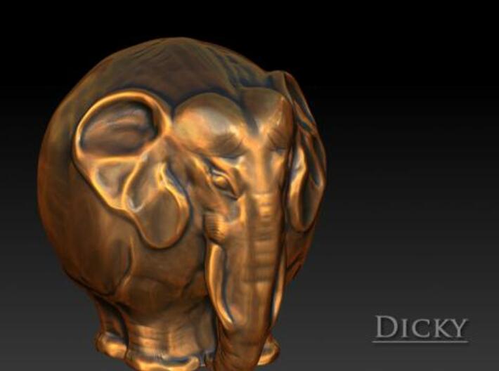 Kugelelephant 3d printed