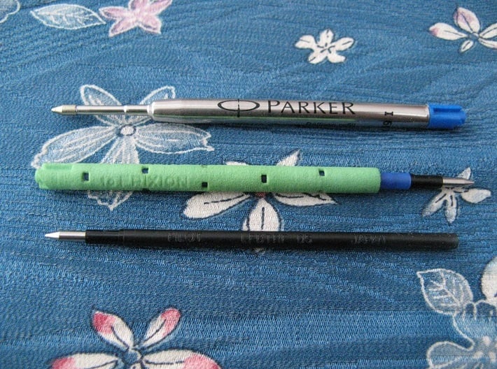 Adapter: Parker G2 To Pilot Frixion Multipen 3d printed (Parker G2 and Pilot Frixion refills not included)