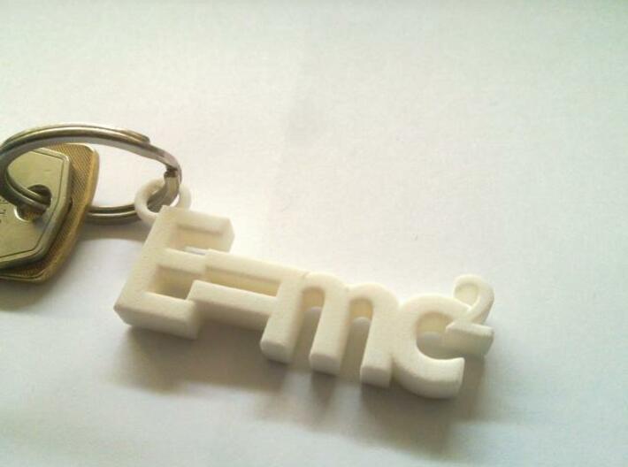 E = mc2 keyring (big version) 3d printed