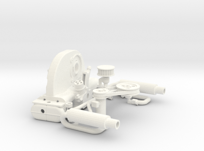 Scale engine replica for tamiya sand scorcher and  3d printed 